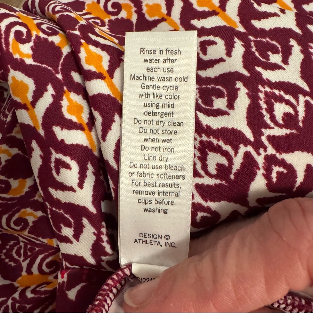 Athleta Printed Halter Cross-Back Dress – Size Small - Picture 11 of 12